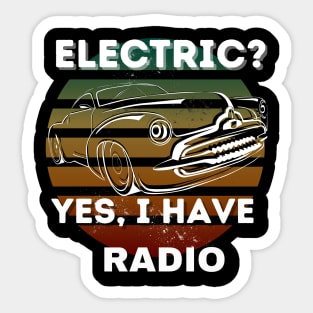 Car Petrolhead Funny EV Car Sticker